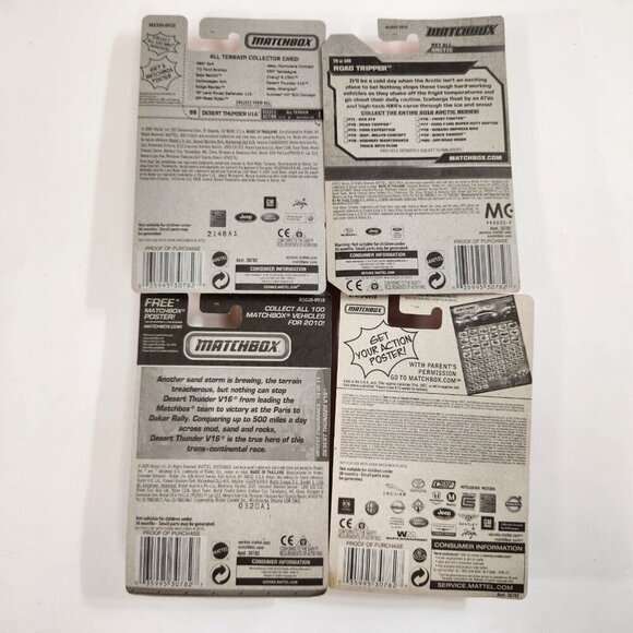 Matchbox Desert Thunder V16 Road Tripper Offroad All Terrain Trucks Diecast Lot - Picture 11 of 15